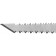 Выкружная мини-ножовка для гипсокартона ЗУБР 120 мм, 17 TPI (1.5 мм), пласт. рукоятка