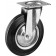 Колесо поворотное d=200 мм, г/п 185 кг, резина/металл, игольчатый подшипник, ЗУБР
